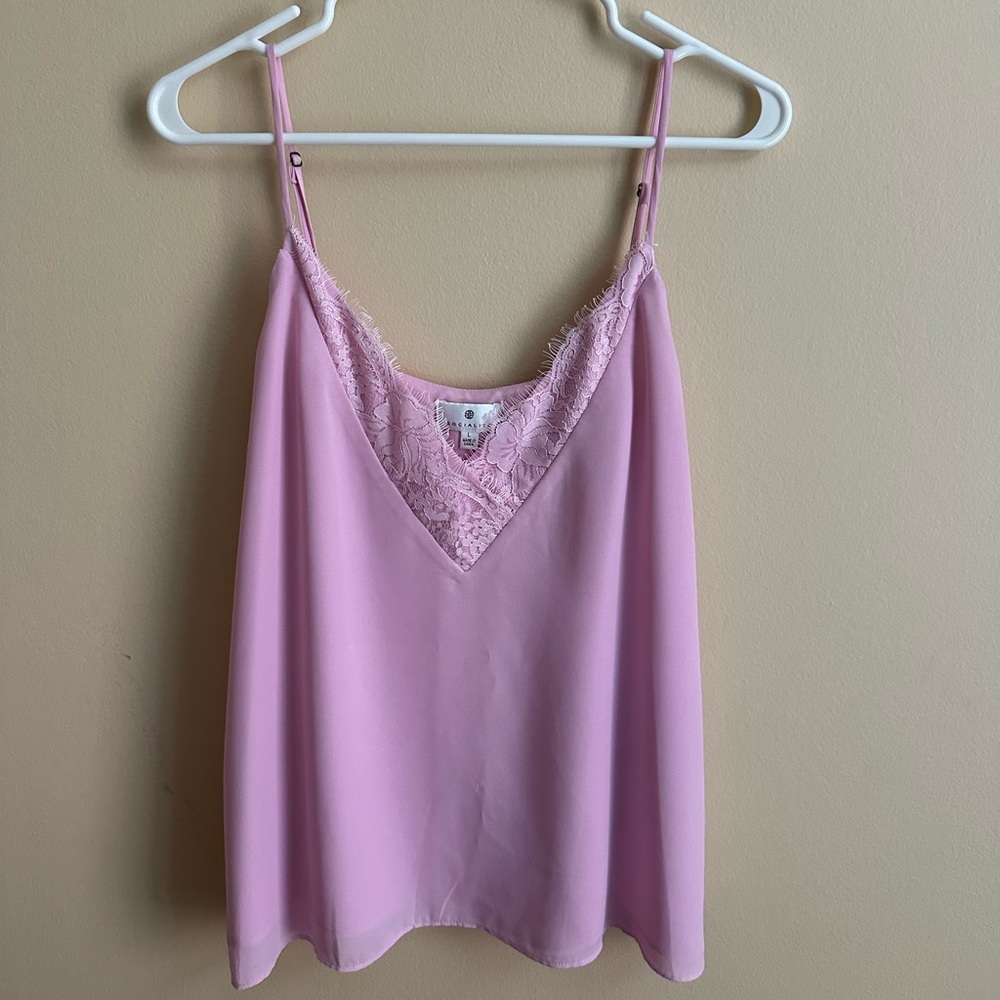 Light purple/pink Socialite lace top
